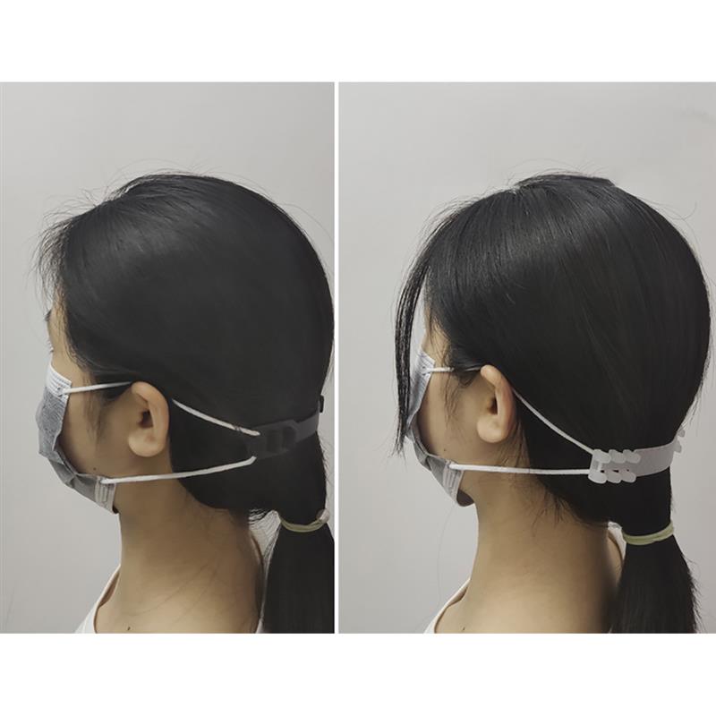 Crochet de sangle d'oreille pour masque, 20 pièces, Anti-serrage réglable, poignées d'oreille pour masque, boucle de sangle, bouton de support de réglage