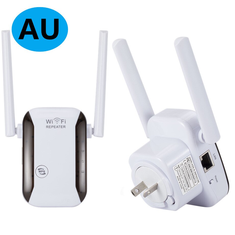 GRWIBEOU Drahtlose WiFi Verstärker Router 2,4G 300Mbps Netzwerk Signal Verstärker WR229 IIEEE 802,11 b/g/n 2 antenne WiFi Booster Hause: AU