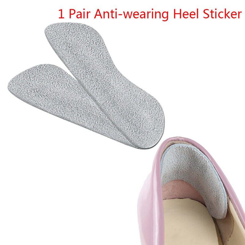 1 Paar Hoge Hak Schoenen Voetverzorging Cushion Binnenzool Liner Terug Leer Pad Voetverzorging Schoen Insert Pad