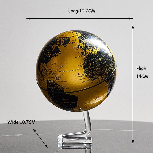 Globo terráqueo para la Oficina y el hogar, mapa de constelación de mesa, adornos de escritorio para habitación de niños, accesorios de decoración del hogar,: Verde oscuro