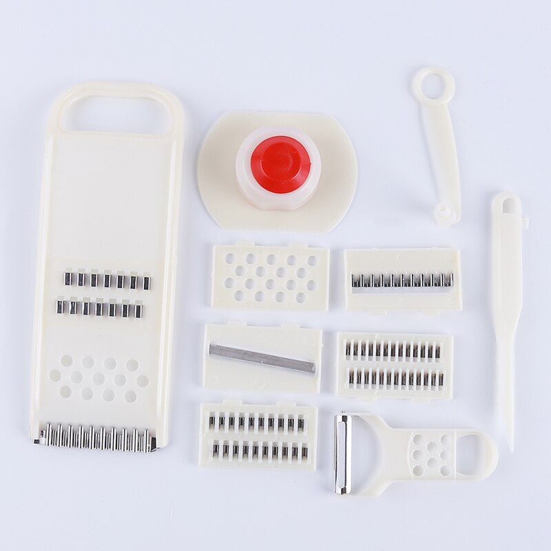 11 stks/set Multifunctionele Shredder Fruit Dunschiller Aardappelen Slicer Dicer Chopper Cutter Keuken Gereedschap