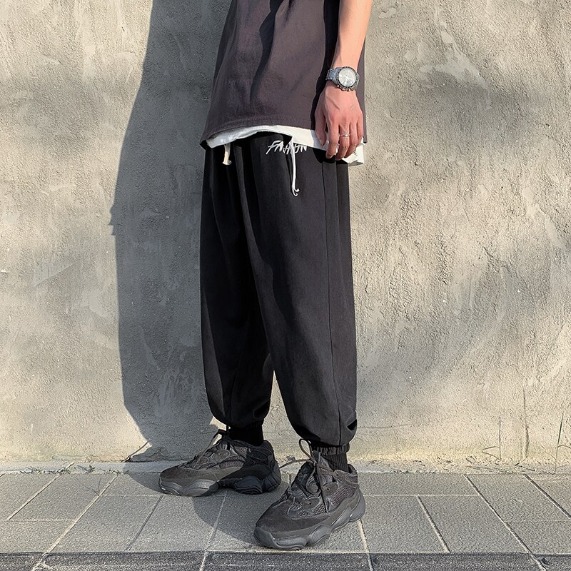 Streetwear bukser menn bukser ankellange løs hofte hopp bukser herre harem joggere uformelt joggebukser menn bukser til menn