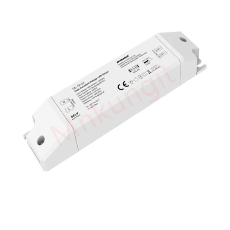 12W 24V Triac Dimmable LED Driver TE-12-24 LED Controller CV PWM Digital AC200-240V to DC24V 0.5A Dimming Triac LED Driver