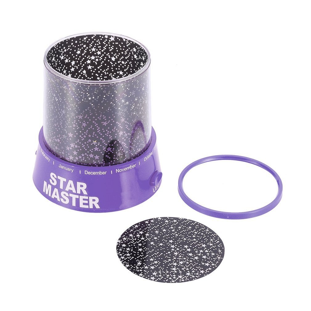 Romantische Verbazingwekkende Cosmos Maan Kleurrijke Master Star Sky Universele Nachtlampje Kid Chidren Projector Lamp Festival: Roze