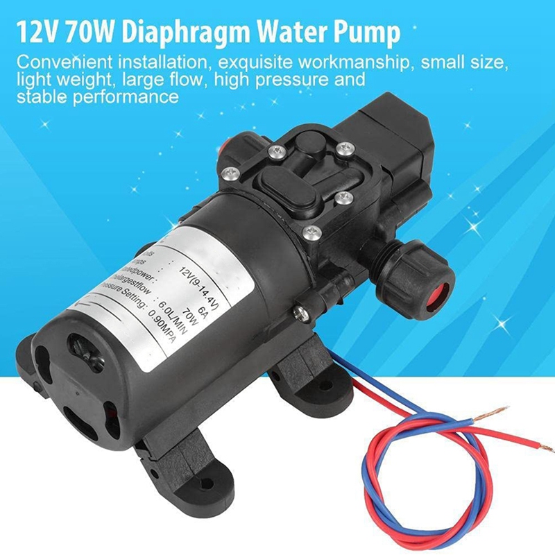 12V Electric Diaphragm Water Pump Mini DC Automatic Switch High Pressure Car Washing Spray Water Pump For Camper Boat
