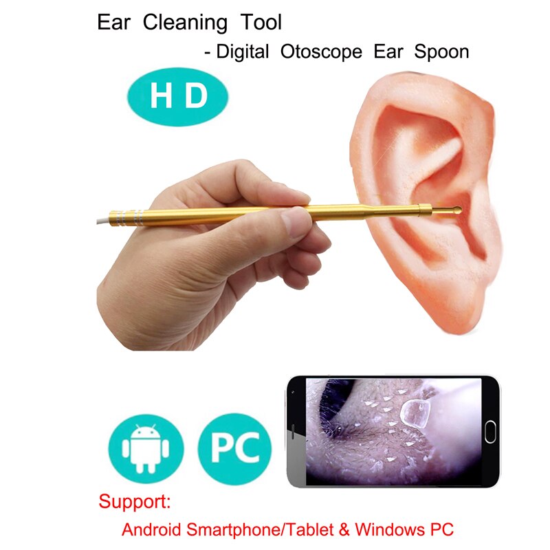 USB Ear Cleaning Tool HD Visual Ear Spoon Multifunctional Earpick With Mini Camera Pen Ear Care In-ear Cleaning Endoscope