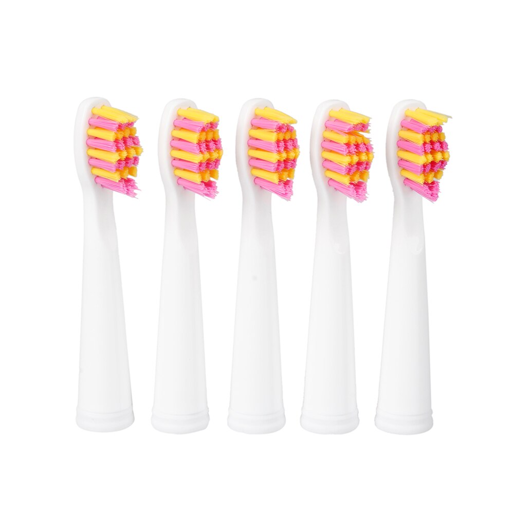 5 stk / sæt seago tandbørstehoved til seago  sg610 sg908 sg917 910 507 515 949 958 tandbørste elektrisk udskiftning af tandbørstehoved: Lyserød