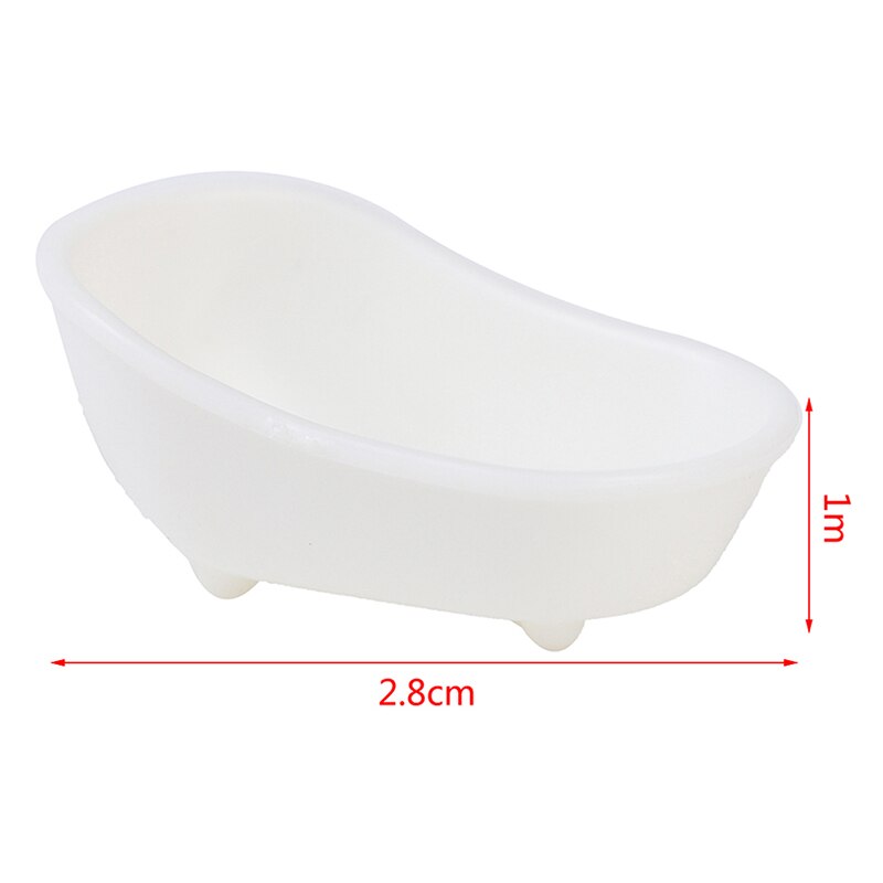 1PCS Cute Furniture Baby Bathroom Bathtub For Accessaries Play House Decor Baby Play House Toys Bath Tub Doll Accessories: Default Title