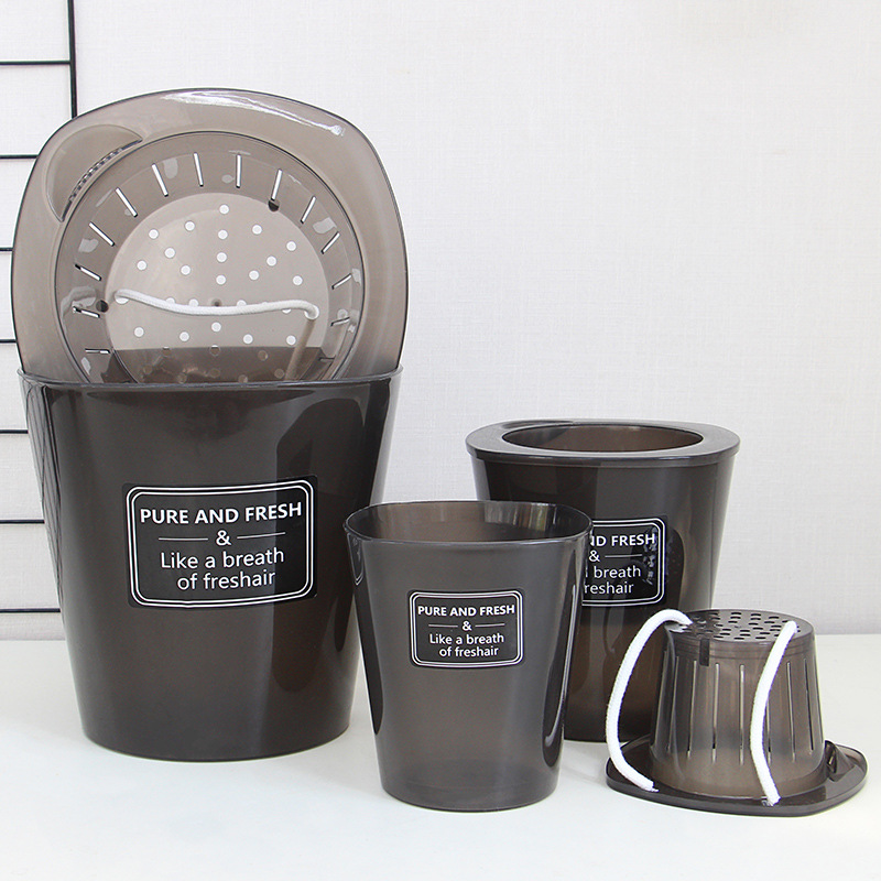 2 Layer Self Watering Round Plant Pot With Cotton Rope Flower Plante Water Container Desktop garden flower pot decoration: 11cm diameter