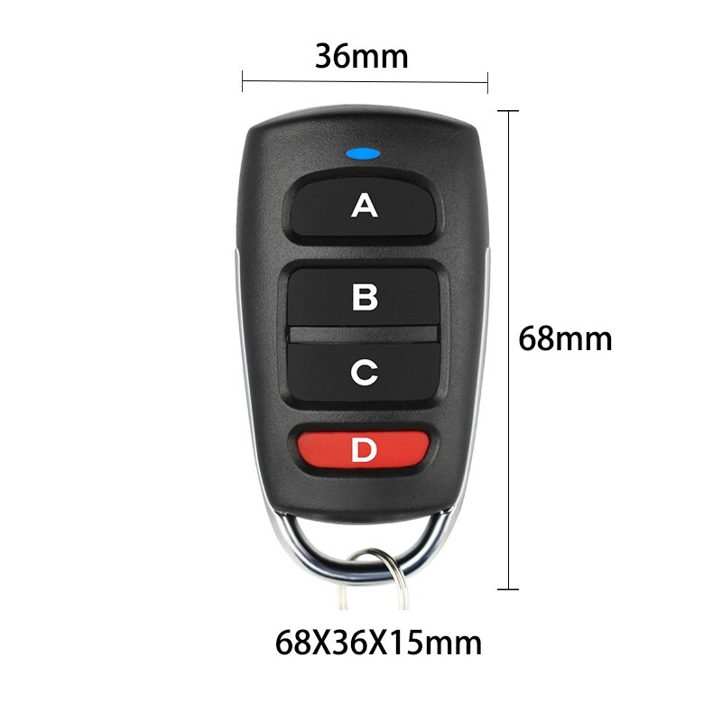 433MHz Garage Door Remote Control 433.92MHz Clone Fixed Code Transmitter