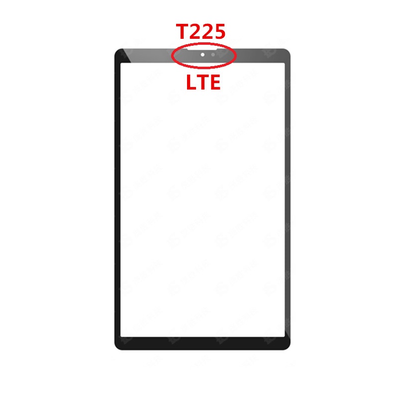 til samsung galakse fanen  a7 lite  t220 wifi  t225 lte sm -t220 sm-t225 frontpanel lcd vise ut glass reparasjonsdeler