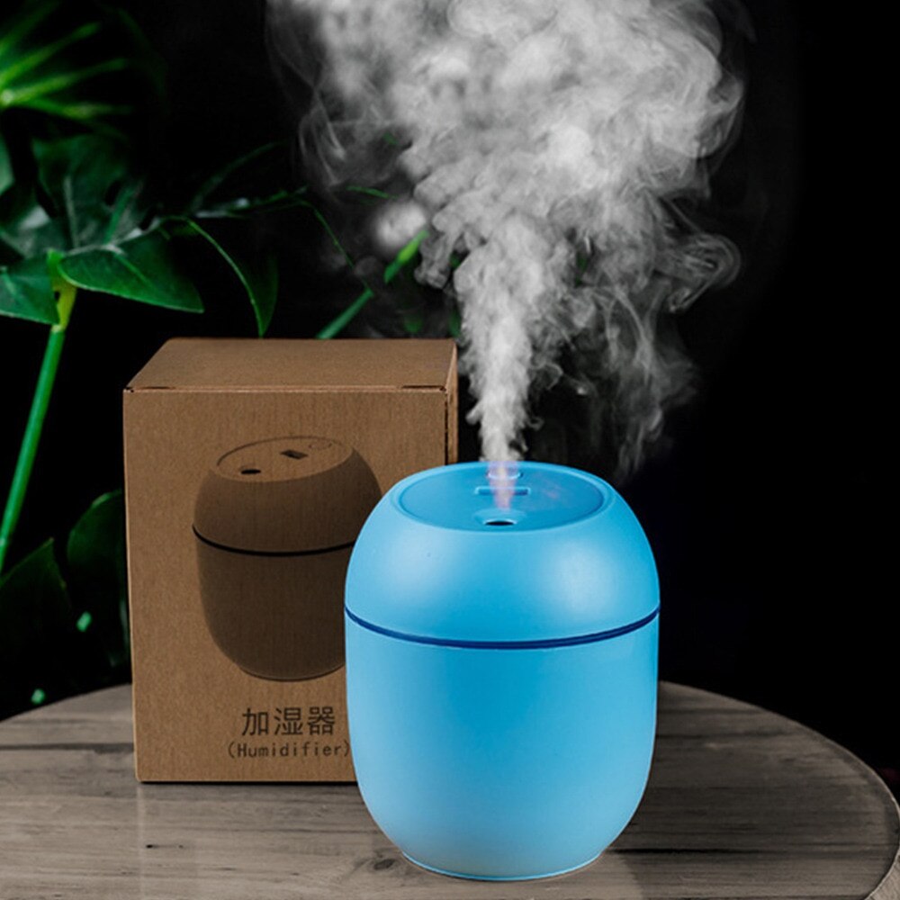 Luchtbevochtiger Huishouden Slaapkamer Kleine Mini Lucht Geur Zuivering Spuit Usb Capaciteit Kleine Draagbare Luchtbevochtiger Humidificador: 220ml blue