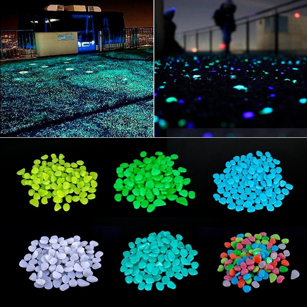 Luminous Garden Pebbles - Glow in the Dark Rocks for Outdoor Pool, Walkways, Patio, Lawn Decoration