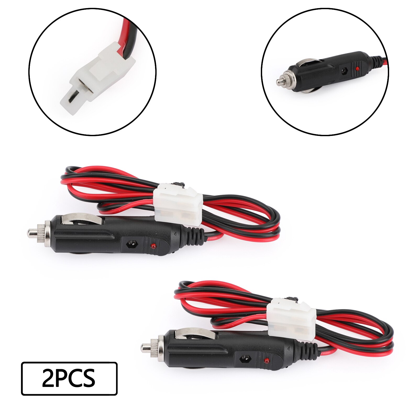 Artudatech 2x Cigarette lighter Power Cable for QYT KT 7900 8900 For BAOJIE-218 LEIXEN-898