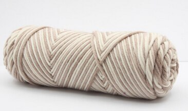 Fil de soie naturel doux, 500 g/lot, fil épais pour tricoter, laine bébé, crochet, écharpe, pull, fil de tissage,: 60 khakiwhite