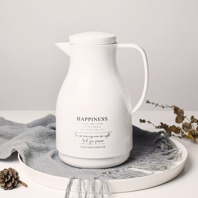 Nórdico simple viento pequeño aislamiento fresco hervidor revestimiento de vidrio termo hogar exterior viaje termo botella 900 ml