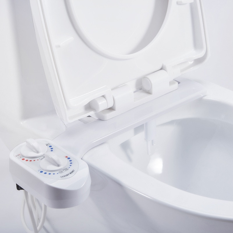 And Cold Dual Nozzle Bidet Toilets Seat Attachment Wash Water Shower Self-Cleaning Sprayer Bathroom Accessories Non-Electric