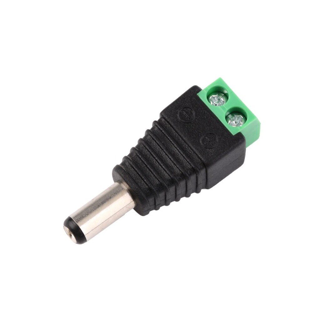 Mini Portable DC 12V Plug Cable Adapter Connector Male For 5050 3528 LED Connector Strip Light Power Supply