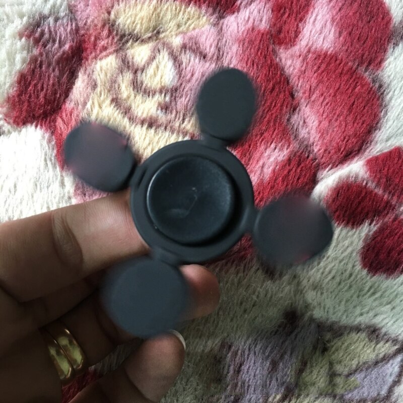 Finger Spinner Sensory Fidget Interactive Toy w/ Spinning Tops 4 Blade Rotary Toy for Adults Autism Anxiety Special Need A2UB