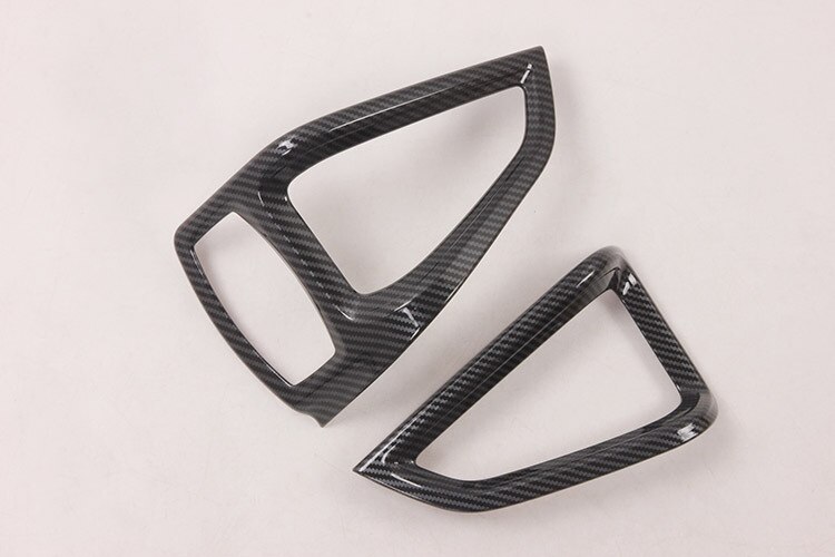 Toepasselijk Voor Ford Quanshun/Transit-Abs Black Carbon Fiber Grain Front Vent Trim