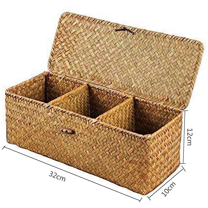 Wc Papier Korb-3 Plaid Rattan Wc Schlecht Lagerung Organizer Korb-Schmuck Kosmetik Lagerung Korb