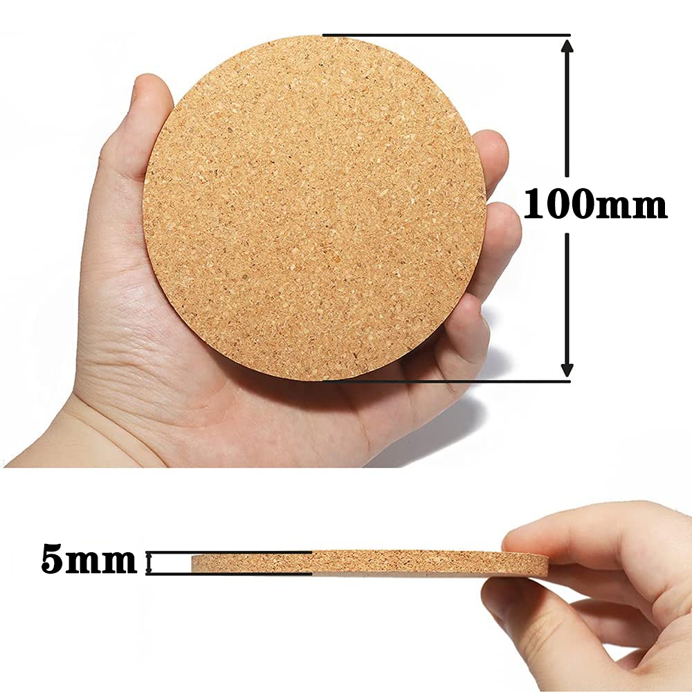 Posavasos de corcho grabado para café, lindo gato, taza de café, soporte para bebidas para cocina, estera de madera Natural, vajilla, posavasos redondo para bebidas