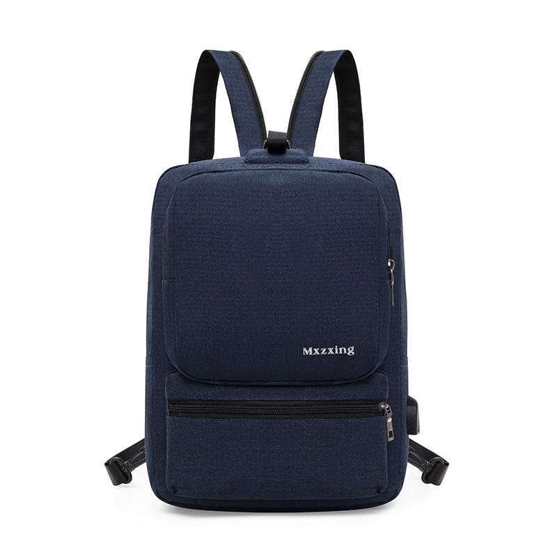 Rucksack Männer Rucksack Multifunktions Oxford Tuch Tragen Rucksack Mochilas Brust Pack Casual Sling Schulter Tasche Bagpack: Blue