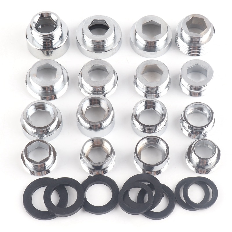 2 stk vandhane belufter fittings 16 18 20 22 24mm g3/4 g1/2 køkken vandhane adapter kobber vandrenser tilbehør