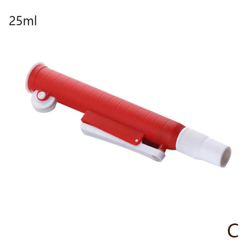 Manual Assistant Pipettor Single Channel Volume Micro Pipettes Lab Transfer Pipette Aspirator for 2/10/25ml: 25ML