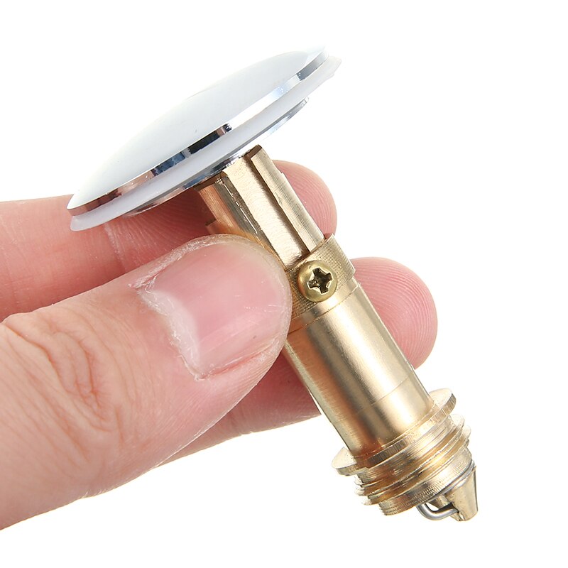 Brass Click Clack Basin Waste Bath Sink Push Button Plug Bolt Seal Kit For Most Sink Barth Tub Basin Bathroom Tools
