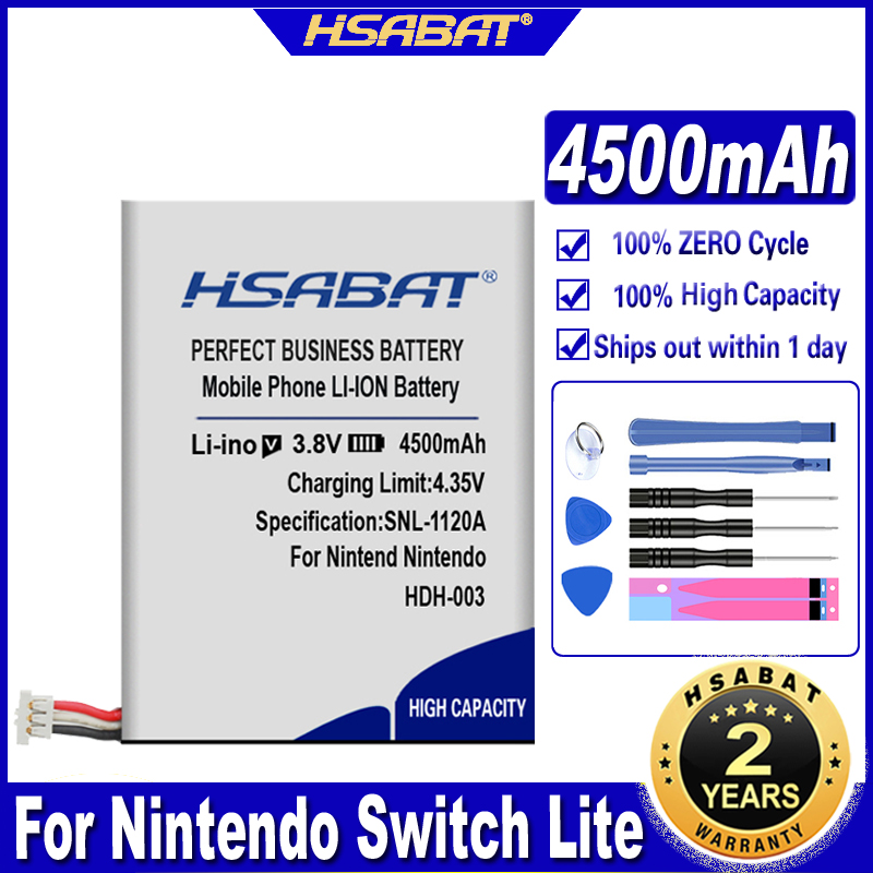 Hsabat HDH-003 4500Mah Batterij Voor Nintendo Schakelaar Lite Game Speler Batterijen