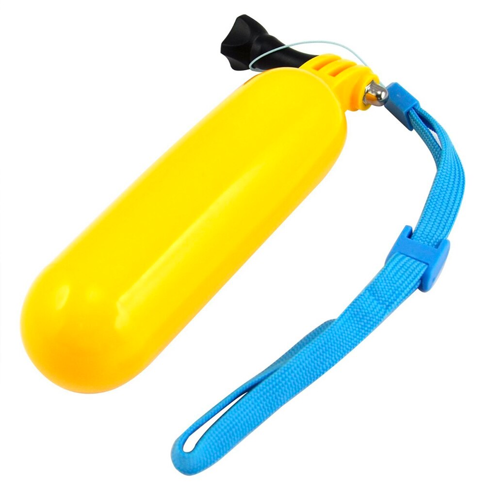 Hand float for GoPro Hero 3 + 3 2 1 in yellow color. Floating selfie stick for camera.