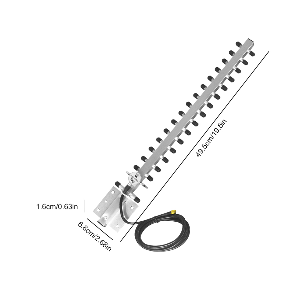 Yagi WiFi Antenna 2.4Ghz (25dBi) High Gain Wireless Yagi Antenna Directional Booster With RP-SMA Connector For Wireless Router