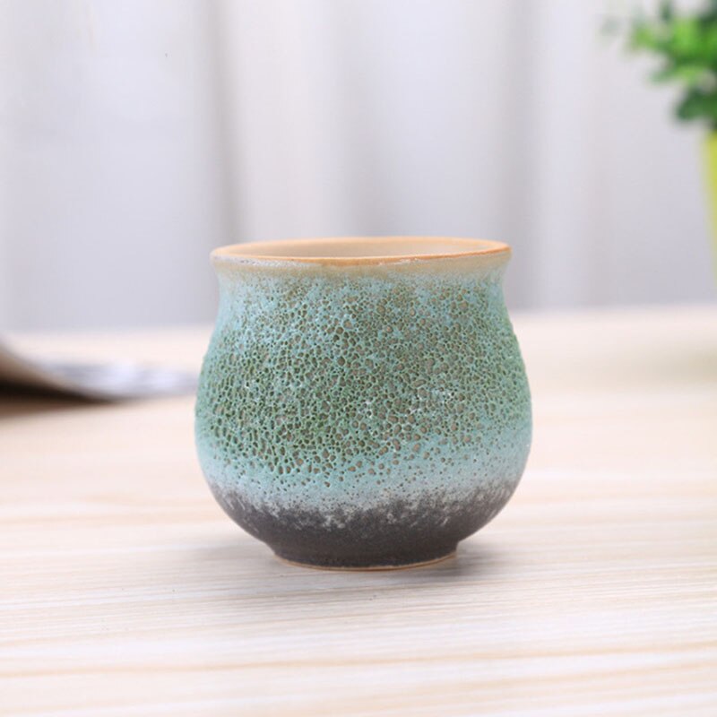 Stijl Keramische Bubble Glazuur Duim Bloempot Mini Vetplanten Bloempot Pocelain Bonsai Pot met een Gat Huis Tuin: 5