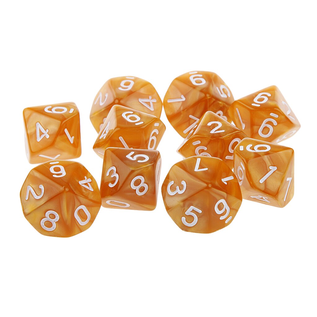 20 stuks  d10 acryl dobbelstenen 22mm tafelkaartspel rekwisieten voor