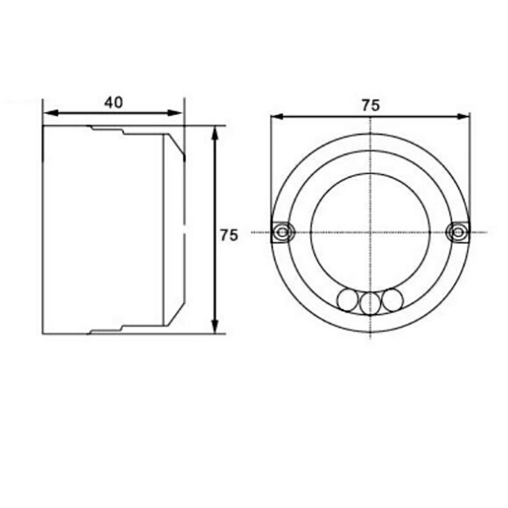 Switch mounting box Marine socket switch round bottom box