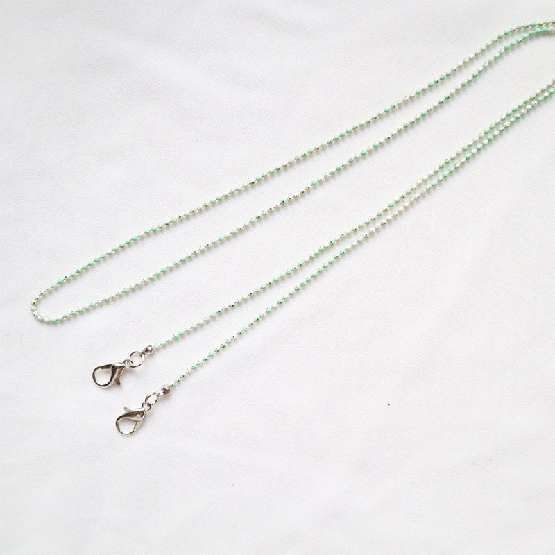 Chaînes de masquage de lunettes de soleil pour femmes, plusieurs chaînes de lunettes en cristal acrylique et perles, bijoux: 5