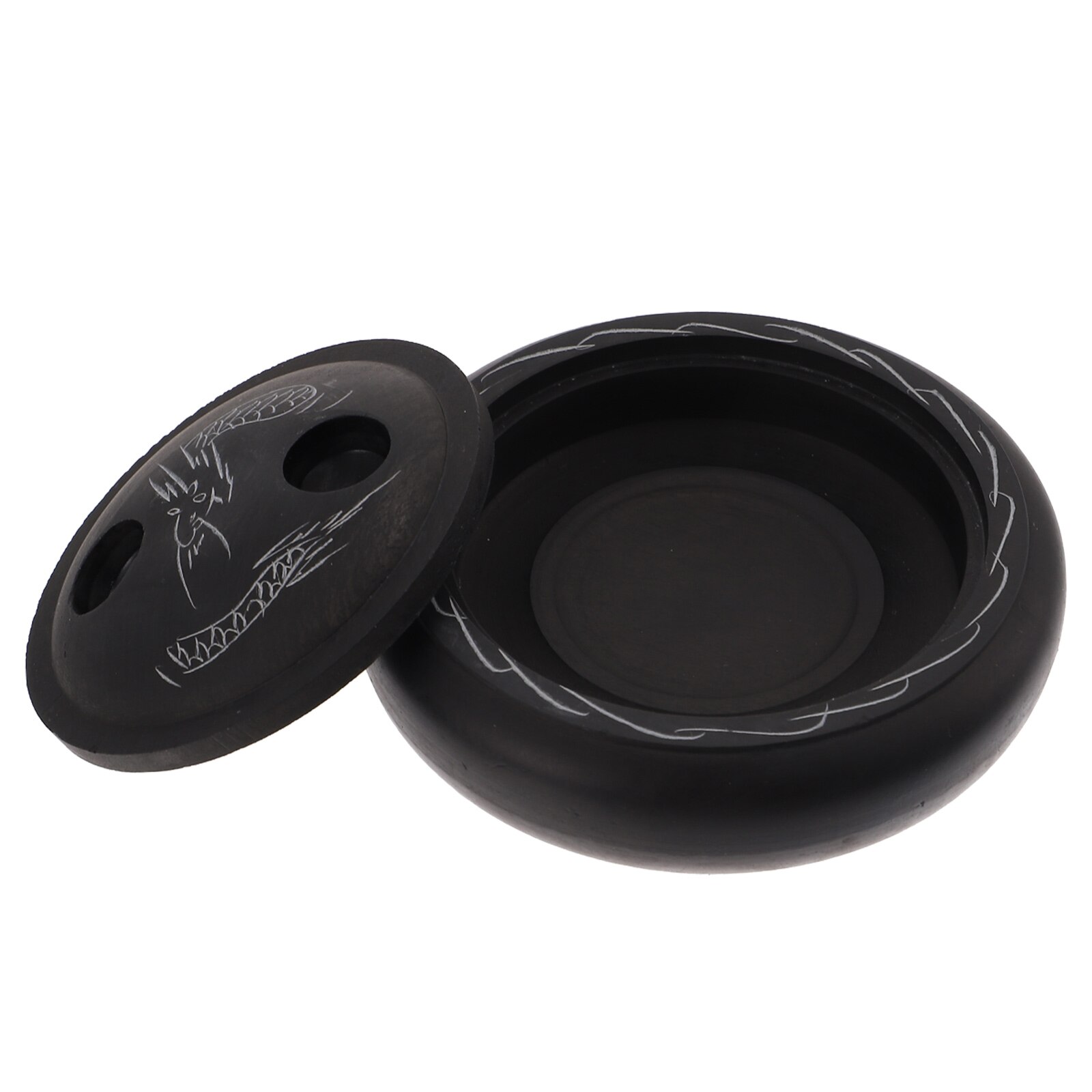 Ink Stone Convenient Chinese Inkstone Round Calligraphy Inkstone Writing Supply