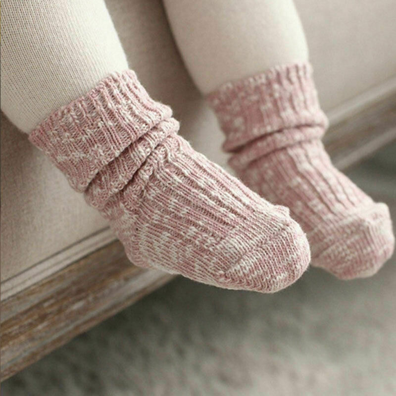 pudcoco Brand Kids Socks Solid Candy Color Cotton Baby Anti Slip Warm Soft Socks For Boy Girl Toddler 0-4T 4 Colors