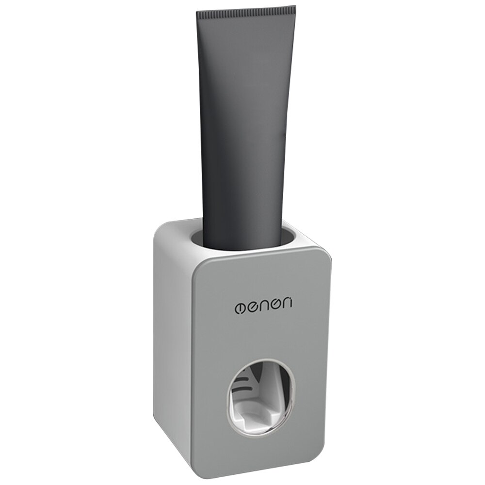 Mengn Toothpaste Dispenser Wall-Mounted Automatic Toothpaste Holder Hands Free Toothpaste Squeezer for Sink Bathroom Accessories: Gray