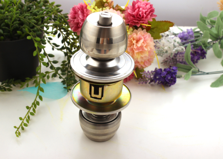 in stock stainless steel round door knobs Lock entry handle with key interior door handle