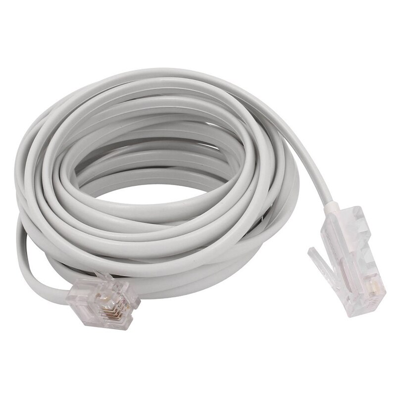 Rj11 6 p 4c til  rj45 8 p 4c modulær telefon internettforlengelseskabel 3 måler: misligholde tittel