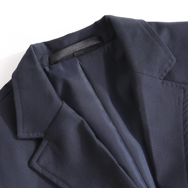 Men Blazer Jacket Suit Set JK High School Uniform Students Male Preppy Style Top Outwear Coat Long Pants