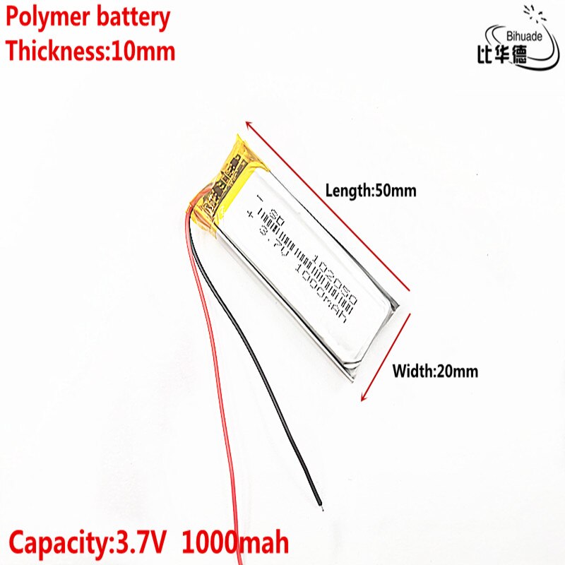 1000 mah lithium-ion polymer battery 3.7 V 102050 KTV household battery wired microphone amplifier audio computer microphone