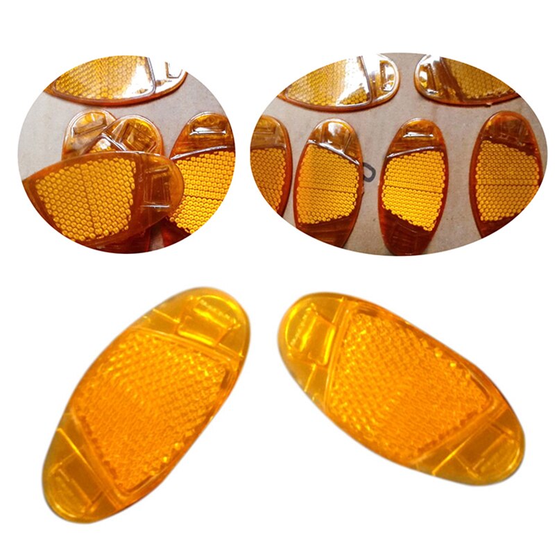 2Pcs Bicycle Bike Spoke Reflector Safety Warning Light Wheel Rim Reflective Mount Night Reflectors Flashing Lights Cycling Light