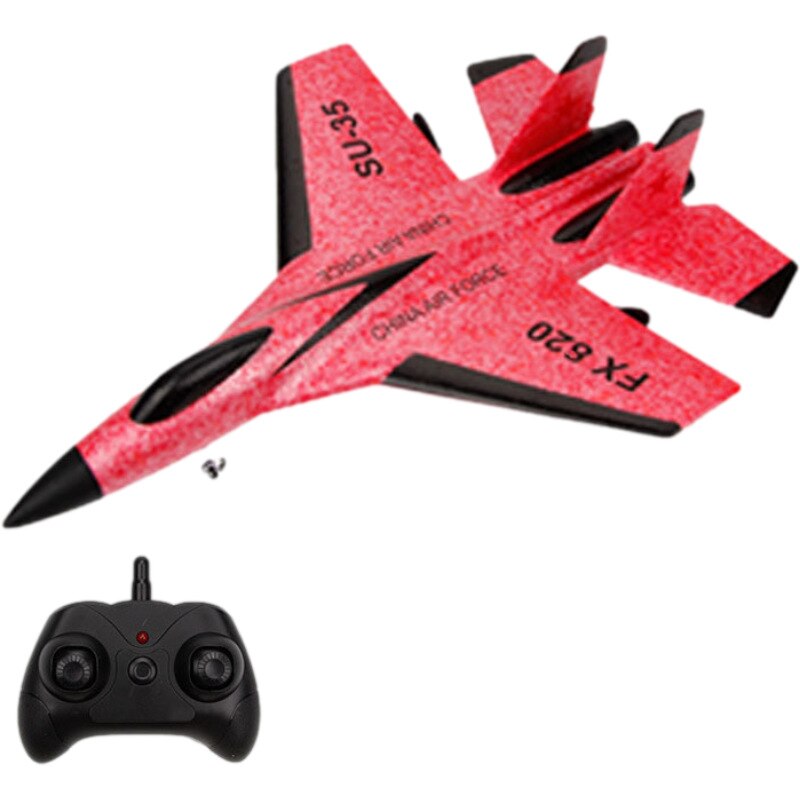 SU35 Rc Vliegtuig Drones Radio Controle Vliegtuig 2.4G Zweefvliegtuig Met Remote Hand Gooien Schuim Elektrische Afstandsbediening Vliegtuig Kid: standard red