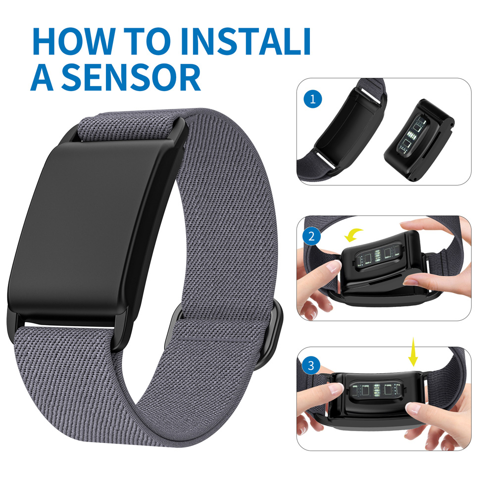 1x nylon+pc løkkeremme til armbånd til whoop 4.0 smartwatch-udskiftningsremme