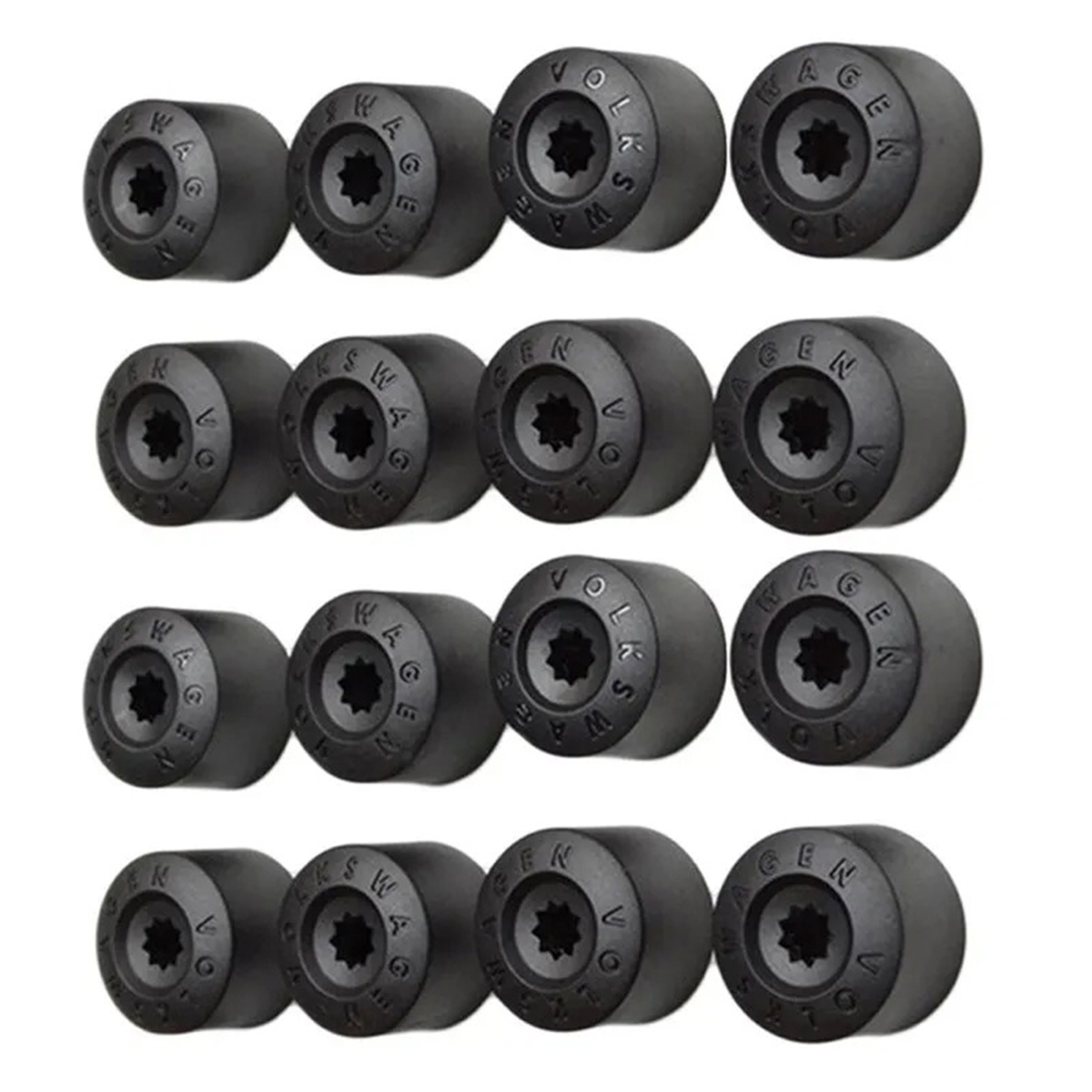 Cubiertas de pernos de tuerca de cubo de rueda de coche, accesorios para tapas de tornillos de neumáticos VW Volkswagen Jetta Polo Tiguan Golf MK4 Passat B6 Seat Leon Ibiza