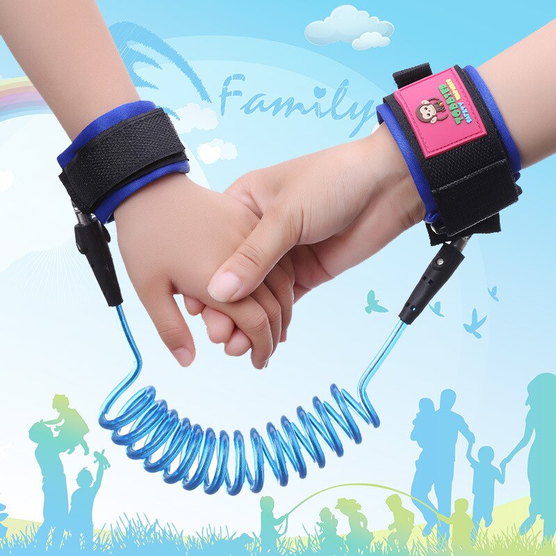 Cortar los niños caminando ala mano cuerda bebé bebés niños Anti-perdido pulsera mochila Anti-pérdida con cuerda