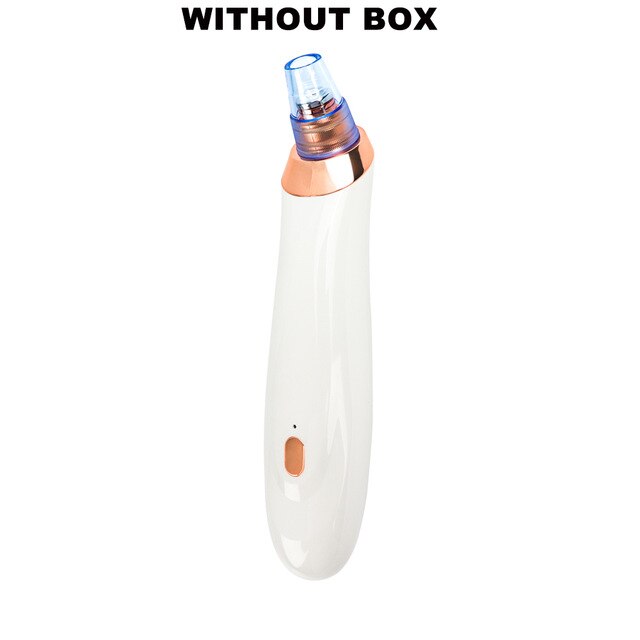 Blackhead Remover Electric Face Acne Black Dot Pimple Microcrystalline Blackhead Vacuum Cleaner Pore Blackhead Skin Care Tools: White No Box